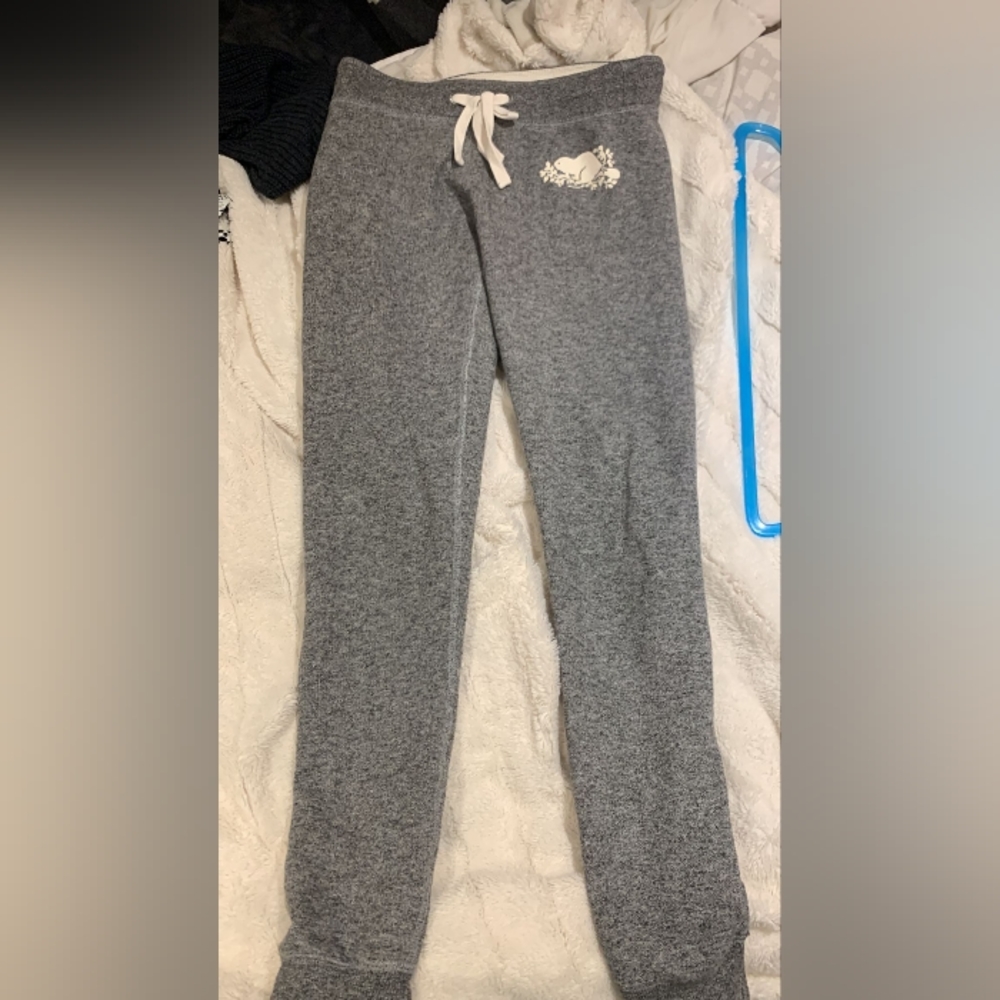 Roots Fitted Sweat Pants Material - Gray
